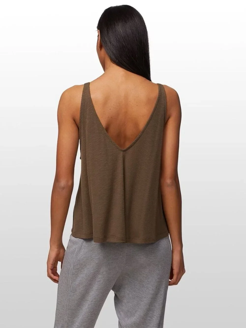 Free People Olive Green Dani Swing Tank Top